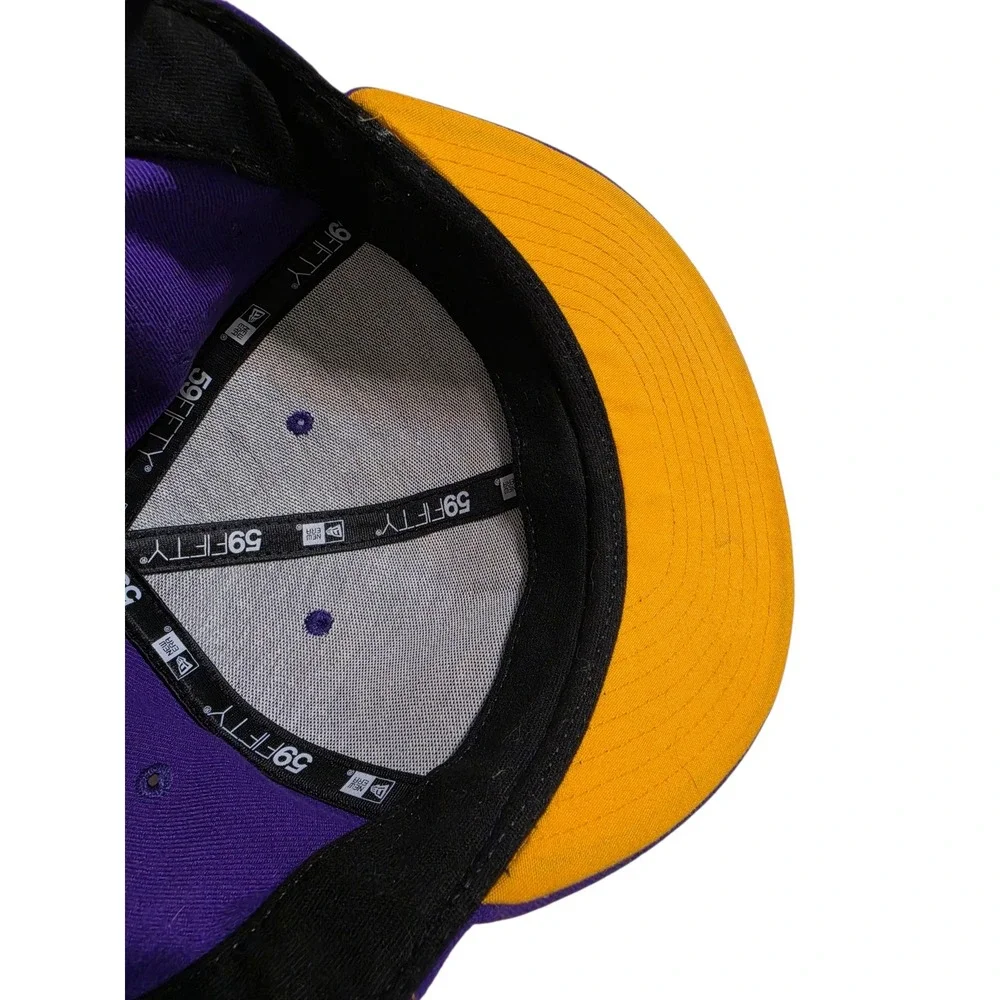 New Era 59FIFTY Minnesota Vikings Fitted Hat Size 7 Purple Yellow‎ NFL Cap